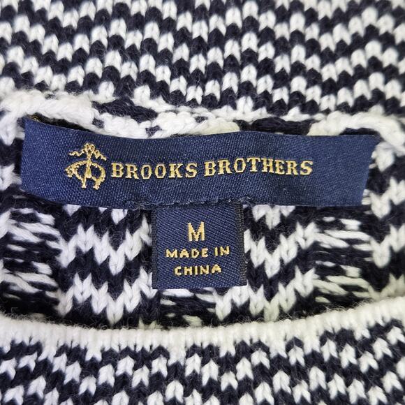 Brooks Brothers Womens M Cable Knit Sweater Quiet Luxury Flared Hem Winter Black - Picture 11 of 16